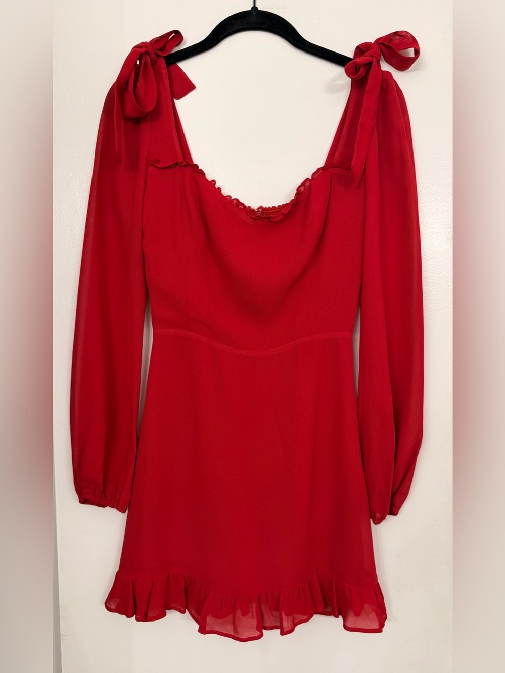 Reformation Elin Mini Dress Red Size 0